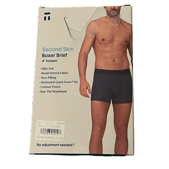 Tommy John 2 Pack SECOND SKIN Boxer Briefs 4” Inseam - Picture 6 of 9